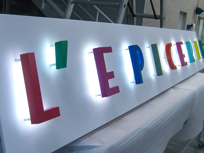 Lettres Relief Métal Ms Pro Enseignes